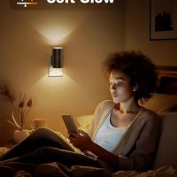 Night Lights Plug into Wall, Dimmable Night Light Plug in, Modern Night Lights with Dusk to Dawn Light Sensor, Soft White 3000K, 0-100LM Adjustable Brightness Nightlight for Hallway Bedroom, 2 Pack - Image 4