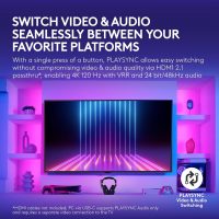 Logitech G Astro A50 X Omni-Platform Wireless Gaming Headset + Base Station for PS5, Xbox, PC: PLAYSYNC Video & Audio Switcher, HDMI 2.1 4K 120Hz VRR, - Image 3