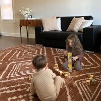 Area Rug 5x7 Rug Machine Washable Non-Slip Low Pile Print Pattern Western Rug for Living Room Bedroom Entryway Tribal Series -Yellowbrown/Cream - Image 6