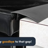 Linda’s Essentials Silicone Stove Gap Covers (2 Pack), Heat Resistant Oven Gap Filler Seals Gaps Between Stovetop and Counter, Easy to Clean Stove Gap Guard (21 Inches, Black) - Image 8
