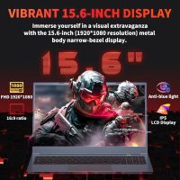 15.6''Gaming Laptop Intel Core i7-9750H (6C/12T) 16GB DDR4 RAM 1TB NVMe SSD Laptop,Intel UHD Graphics 630 Win11 Pro PC,1920 * 1080 FHD IPS Display,BT4.2,WiFi 5,Type_C,6000Mah Battery (16G+1TB) - Image 5