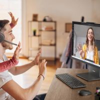 Lenovo ThinkCentre All-in-One Desktop Computer, 24" FHD IPS Display, 8-core Intel Core i5-13420H Processor, 32GB DDR5, 1TB SSD, Wi-Fi 6, USB-C, HDMI in&Out, Wired KB&Mouse, Windows 11 Pro - Image 9