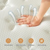 Queen Mattresses, 10 Inch Mattress Queen Size with Pocket Spring and Memory Foam for Pressure Relief, Motion Isolation, Edge Support, Medium Firm Mattress in a Box, CertiPUR-US, White - Image 2