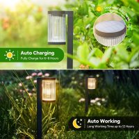 Solar Pathway Lights Outdoor, 6 Pack Upgraded Outdoor Solar Lights for Outside Super Bright Up to 12Hrs, IP65 Waterproof Solar Garden Lights for Yard Path Walkway Decor Landscape Lighting - Image 3