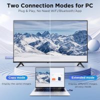 Wireless HDMI Transmitter and Receiver, Wireless HD Extender Plug & Play Portable 2.4G/5G with LED Screen HDMI Kit for Streaming Video and Audio to Monitor from Laptop/Pc/Tv Box/Projector - Image 4
