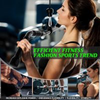 Cable Machine Attachment Set for Gym, LAT Pulldown Attachments, Cable Machine Accessories with Curl Pulldown Bar, Tricep Pull Down Attachment, V Bar, Fitness Equipment Cable Accessories for Home Gym - Image 2