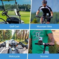 Golf Cart Phone Holder, Universal Rotatable Golf Cart Phone Mount Phone Holder Compatible with iPhone/Samsung/Pixel and Smartphones, Golf Cart Accessories for Yamaha Club Car EZGO ICO - Image 7