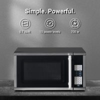 Countertop Microwave Ovens 0.7 Cu. Ft. 700 Watts Microwave Oven With LED Lighting,Turntable and Child Lock,Compact Microwave Perfect for Apartments and Dorms,Easy Clean Interior, Black - Image 3