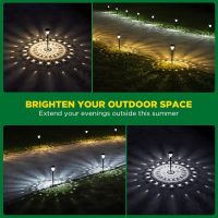 Super Bright Solar Lights Outdoor Waterproof 10 Pack, Dusk to Dawn Up to 12 Hrs Solar Powered Pathway Garden Lights Auto On/Off, LED Landscape Lighting Decorative for Walkway Patio Yard - Image 3