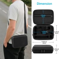 co2CREA Osmo Mobile 7P/7 Gimbal Stabilizer Hard Case - Waterproof Travel Storage Box with Custom Foam Insert & Mesh Pocket for DJI OM Mobile 7P Smartphone Gimbal, Accessories, Cables (Black Case) - Image 6