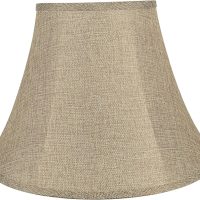 Aspen Creative 38001A Transitional Bell Shaped Collapsible Spider Construction Lamp Shade in Natural, 9" Top x 18" Bottom x 13" Slant Height - Image 3