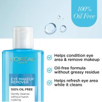L'Oreal Paris Clean Artiste Oil Free Eye Makeup Remover, 2 Count - Image 4