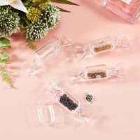 10PCS candy shaped mini transparent jewelry box,earring storage,used for accessories,pill organizers,and travel essentials, 10PCS - Image 2