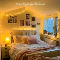 JMEXSUSS 200 LED String Lights Indoor Outdoor Clear Wire, Connectable Warm White Christmas Lights for Bedroom, 66 Ft Twinkle Fairy Classroom Light Plug in for Home Wedding Tree Yard Patio Decor - Image 2