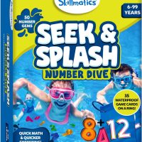 Skillmatics Pool Toys - Seek & Splash, Search & Find Water Game, Swimming Pool Number Dive Toy for Kids, Summer Fun & Gifts for Boys & Girls Ages 6, 7, 8, 9, 10, 11 & Up, Includes 50 Colorful Gems - Image 9