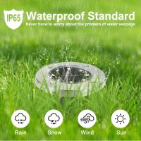 Solar Ground Lights, Waterproof Solar Garden Light, Upgraded Outdoor Garden Waterproof Bright in-Ground Light, Landscape Lights for Pathway,Yard,Deck,Lawn,Patio,Walkway (12 Pack White Light) - Image 3