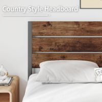 Queen Bed Frame with Headboard and Footboard, with Under Bed Storage, All-Metal Support System, No Box Spring Needed, Easy Assembly,Rustic Brown - Image 5