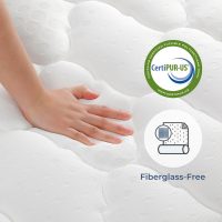 Vesgantti Queen Mattress, 10 Inch Hybrid Mattress in a Box with Memory Foam & Pocket Spring, Ergonomic Design for Pressure Relief, Medium Firm Feel,60"*80"*10" - Image 3