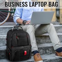 YOREPEK Large Backpack for Men, Extra Large Laptop Backpacks for Men Women, Water Resistant Travel Backpack Airline Approved Business Work Bag with USB Charging Port Fits 17 Inch Computer, Black - Image 4