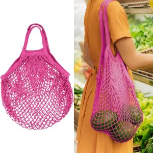 Mesh Grocery Bags Cotton Leisure Shopping Bags String Bags Net Foldable Reusable Tote