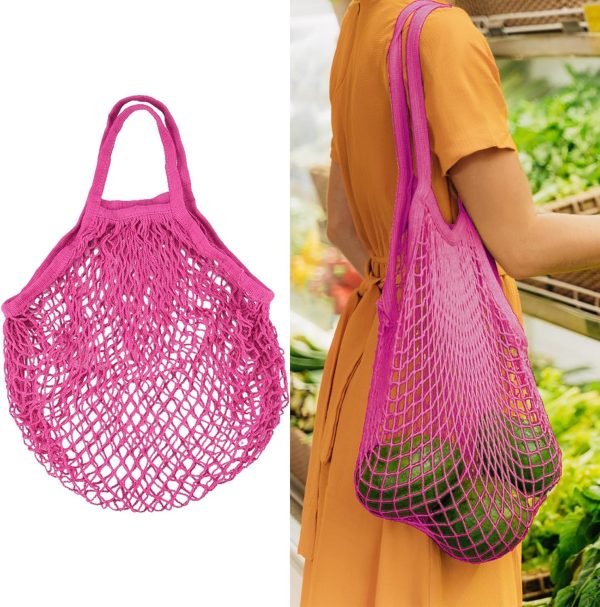 Mesh Grocery Bags Cotton Leisure Shopping Bags String Bags Net Foldable Reusable Tote