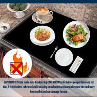 Stove Top Covers, Extra Large Stove Top Cover for Electric, Anti-Slip Waterproof Mat for Glass Stove Top Protector Heat Resistant Square Pad Multipurpose Foldable Cooktop Cover - Image 5