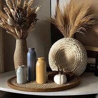CWLWGO-Ceramic Matte Vase for Home Decor, Modern and Minimalist Decorative Vases Set. Farmhouse Decor,Living Room Tabletop, Bookshelf Centerpiece Decoration,Boho Decor.（Matte Multi）… - Image 4
