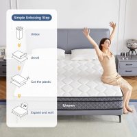 Full Mattresses,10 Inch Full Size Mattress in A Box, Memory Foam Hybrid Mattress with Individual Pocket Spring for Motion Isolation & Strong Edge Support, Stress & Pressure Relief, CertiPUR-US - Image 7