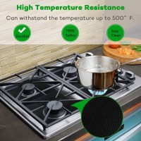 Forlivese Reusable Gas Stove Burner Covers -10 Pack Non-Stick Stovetop Burner Liners Gas Range Protectors Size 10.6x 10.6 Inch Cuttable Dishwasher Safe Easy to Clean - Image 4