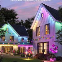 Govee Permanent Outdoor Lights 2, 150ft RGBIC Outdoor Lights with 108 LED Lights, IP67 Waterproof, 100 Scene Modes with 40lm White for Outdoor Decorations, Works with Alexa, Google Assistant, White - Image 6