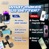 360° Rotatable Magnetic Phone Holder for Gym, Workout Phone Magnet Mount, Portable Gym Accessories Attach to Metal Surface, Universal Phone Stand for Content Creation Compatible with All Smartphones - Image 5