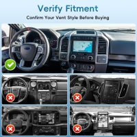 Kaishengyuan Metal Vent Phone Mount Compatible with 2015-2020 Ford F-150, 2017-2021 Super Duty & 2018-2021 Expedition, Car Solid Phone Holder Cellphone Cradles Bracket Stand for All Smartphone - Image 2