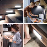 6 Pack Under Cabinet Lights Wireless, 32 LED Motion Sensor Light Indoor Rechargeable Magnetic Closet Lights Battery Operated, Under Counter Lights for Kitchen, Wardrobe, Hallway, Stairs - Image 7
