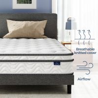 Vesgantti Queen Mattress, 10 Inch Hybrid Mattress in a Box with Memory Foam & Pocket Spring, Ergonomic Design for Pressure Relief, Medium Firm Feel,60"*80"*10" - Image 2