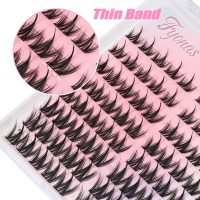 Lash Clusters Manga Eyelash Clusters Spiky Cluster Eyelash Extensions 80Pcs C Curl Individual Lashes Volume Anime Lash Clusters with Thin Band Cosplay Lashes DIY at Home (Cutey) - Image 5