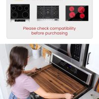 Acacia Stove Top Covers for Electric Stove - Wooden Noodle Board for Gas Stovetop - Stove Top Covers for Gas Burners - Wooden Kitchen Sink Cover for Counter Space & Decorative Tray (Walnut) - Image 3