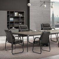 Sweetcrispy Waiting Room Guest Chair Set of 2, Stationary Office Reception Chairs No Wheel, Comfy Padded Arms and Seld Base, for Conference Room Lobby Home Computer Desk Bedroom Elderly, Deep Black - Image 7