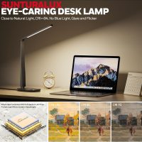Honeywell Desk Lamp for Home Office, Dimmable LED Desk Light with USB A+C Dual Charging, 4 Modes Brightness Touch Lamp with Timer, Eye Caring Foldable Reading Light, Table Lamp for Study Nightstand - Image 3