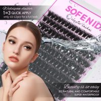 Lash Clusters Kit 80D Fluffy Lash Clusters Kit 10-18mm Volume Eyelash Clusters D Curl Cluster Eyelash Extensions 3D Wispy Lashes Clusters DIY Lash Extension Kit(80D-10-18MIX Thick Kit) - Image 5