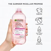 Garnier Micellar Water with Rose Water and Glycerin, Hydrating Facial Cleanser & Makeup Remover, For All Skin Types, Vegan, Cruelty Free, 13.5 Fl Oz (400mL), 1 Count - Image 7