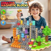 100PCS Magnetic Blocks Building Toys, Gem Cave Adventure Building Craft, Learning Sensory Toys for Boys Girls Age 3-12, Game Gift for Kids Little Gamers (0.8 inch) - Image 6