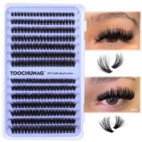 Fluff Lash Clusters 60D+80D Thick Eyelash Clusters D Curly Wispy Individual Lashes 10-18mm Cluster Eyelash Extensions 280pcs False Eyelashes DIY Flat Lash Extension by TOOCHUNAG - Image 5