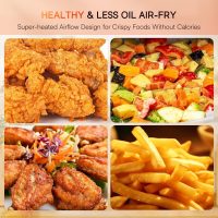 Nuwave Brio 15.5Qt 10-IN-1 Air Fryer Rotisserie Oven, XL Family Size, Even & Crisp AirFry, Reheat, Roast, Dehydrate for Quick Meals, 50°-425°F Control, 100 Presets & 50 Memory, Dishwasher-Safe, 1800W - Image 7