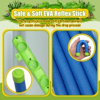 Reflex Challenge Game with Remote Control, 3 Adjustable Speed Modes Stick Drop Reflex Challenge Game, Hand Eye Coordination Training Toy, Drop Stick Game for Kids & Adults (Blue) - Image 5