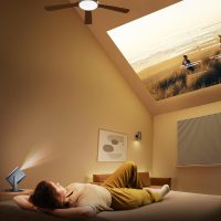 Hisense Laser Mini Projector C2, 65-300", Gimbal Design, 4K, Triple Color Laser, 110% BT.2020, 2000 ANSI Lumens, 1700:1 Native Contrast, Dolby Vision, HSR240, Sound by JBL - Image 4