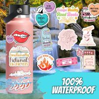 120 PCS Romance Book Stickers for Kindle, Bookish Sticker Pack for Readers Adult Spicy Booktok Vinyl Decals for Laptop IPAD Reader Water Bottle Girls Waterproof - Image 7