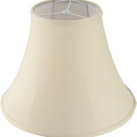 Aspen Creative 38004 Traditional Handsewn Bell Shaped Collapsible Spider Construction Lamp Shade in Cream, 8" Top x 17" Bottom x 13" Slant, Set of 1 - Image 5