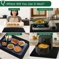 Fireproof Stove Top Covers for Electric Stove, Waterproof & Heat Resistant Mat for Glass Top, Stovetop Protector, Anti-Scratch, 30x21 Black - Image 6