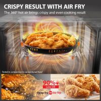 TOSHIBA Combo 8-in-1 Countertop Microwave Oven, with Convection, Broil, Odor Removal Mode, 12.4" Position Memory Turntable, Child-Lock, Black Stainless Steel, ML2-EC10SA(BS) A, Air Fryer-1.0 Cu.Ft - Image 2