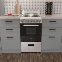 Avanti ERU200P3S Electric Range Oven Compact Design, 2.1-Cu.Ft. Capacity with 4 Coil Burners, Framed Glass Door, Storage Drawer and Broiler with Pan Perfect for Apartments, 20-Inch, Stainless Steel - Image 2